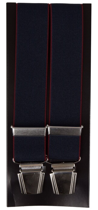 Lindenmann Double Color Bretels Navy-Rood