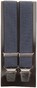 Lindenmann Fine Cross Pattern Bretels Blauw-Navy