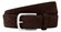 Lindenmann Luxury Suede Belt Dark Brown Melange