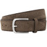 Lindenmann Luxury Suede Belt Mid Brown