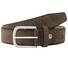 Lindenmann Luxury Suede Belt Mid Brown