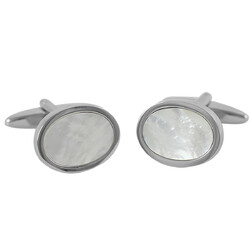 Lindenmann Manchetknopen Cufflinks Silver Bright
