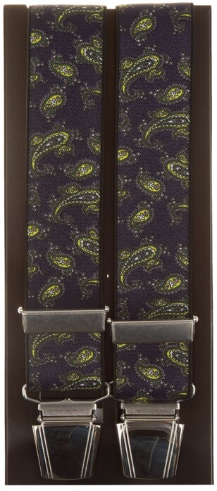 Lindenmann Royal Paisley Bretels Navy