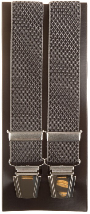 Lindenmann Shaded Weave Suspenders Silver Bright
