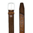 Lindenmann Sidney Luxury Contrast Suede Riem Bruin