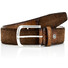 Lindenmann Sidney Luxury Contrast Suede Riem Bruin