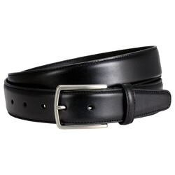 Lindenmann Smooth Stitched Belt Black