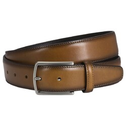 Lindenmann Smooth Stitched Riem Cognac