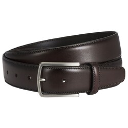 Lindenmann Smooth Stitched Riem Donker Bruin