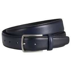 Lindenmann Smooth Stitched Riem Navy