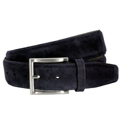 Lindenmann Smooth Suede Belt Navy