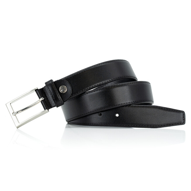 Lindenmann Smooth Uni Belt Riem Zwart