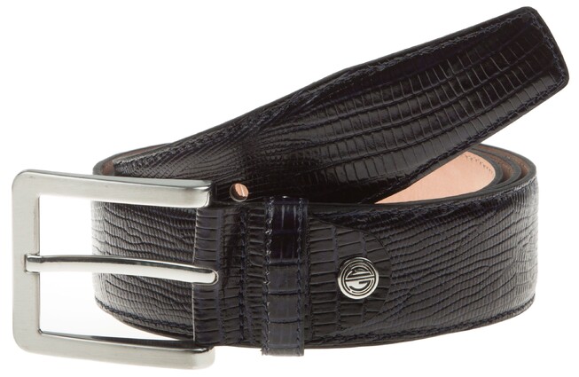 Lindenmann Snake Like Structure Belt Riem Blauw