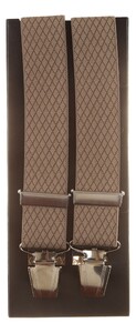Lindenmann Two-Tone Fine Harlequin Bretels Taupe