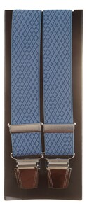 Lindenmann Two-Tone Fine Harlequin Suspenders Jeans Blue