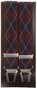 Lindenmann Two Toned Argyle Bretels Rood-Navy