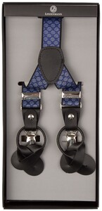Lindenmann Y-Shape Fantasy Dot Bretels Blauw