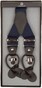 Lindenmann Y-Shape Leather Suspenders Marine