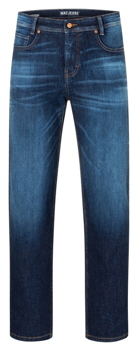 MAC Rick 5-Pocket Casual Vintage Denim Jeans Dark Blue Authentic 3D Used