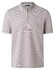 Maerz Allover Fine Stripe Subtle Details Polo Frappuccino