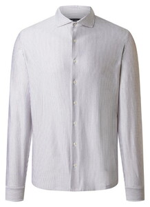 Maerz Allover Fine Striped Cotton Overhemd Cedar Wood