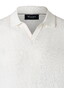 Maerz Allover Fine Texture Subtle Stripe Contrast Details Polo Off White
