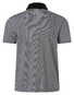 Maerz Allover Micro Lines Pattern Zip Collar Poloshirt Black