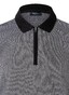 Maerz Allover Micro Lines Pattern Zip Collar Poloshirt Black