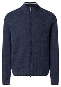 Maerz Babywool Knit Two-Way Zip Vest Midnight Blue