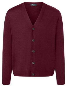 Maerz Button Cardigan Vest Barolo Wine