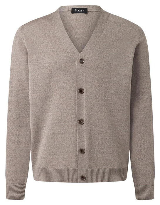Maerz Button Cardigan Vest Cedar Wood