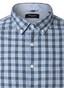 Maerz Check Button-Down Cotton Overhemd Polar Blue