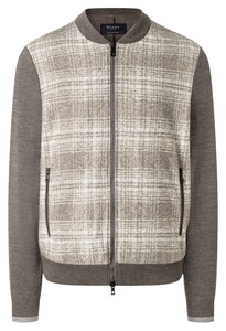 Maerz Check Front Jacket Cardigan Hardwood