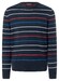 Maerz Cotton Knit Crew Neck Stripe Pattern Trui Navy