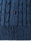 Maerz Cotton Linnen Cable Knit Trui Dawn Blue