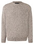 Maerz Cotton Linnen Subtle Texture Round Neck Trui Pale Brown