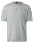 Maerz Crew Neck Faux-Uni Linnen Short Sleeve Trui Clear Silver