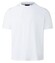 Maerz Crew Neck Short Sleeve Uni Color Cotton T-Shirt Pure White