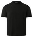 Maerz Crew Neck Short Sleeve Uni Color Cotton T-Shirt Zwart