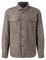 Maerz Double Chest Pocket Warm Texture Overshirt Brownie