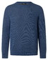 Maerz Duo Color Knit Round Neck Trui Nimes Blue