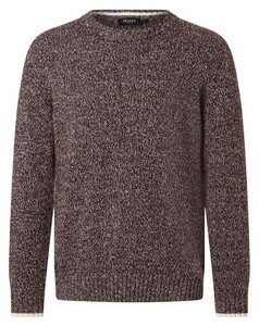 Maerz Duo Color Knit Round Neck Wool Trui Mellow Cherry