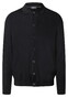 Maerz Extrafine Merino Wool Knit Button Cardigan Vest Zwart