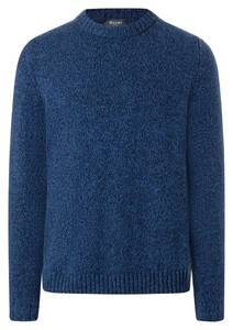 Maerz Faux-Uni Wool Knit Crew Neck Pullover Deep Sea