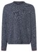Maerz Faux-Uni Wool Knit Ronde Hals Trui Navy