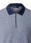 Maerz Fine Abstract Fantasy Pattern Subtle Cotton Stretch Poloshirt Dawn Blue