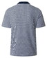Maerz Fine Abstract Fantasy Pattern Subtle Cotton Stretch Poloshirt Dawn Blue