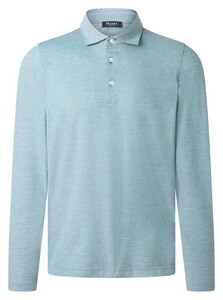 Maerz Fine Cotton Long Sleeve Faux-Uni Polo Foggy Wood