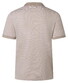 Maerz Fine Stripe No Button Polo Collar Frappuccino