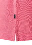 Maerz Fine Stripe No Button Polo Collar Shiny Flamingo